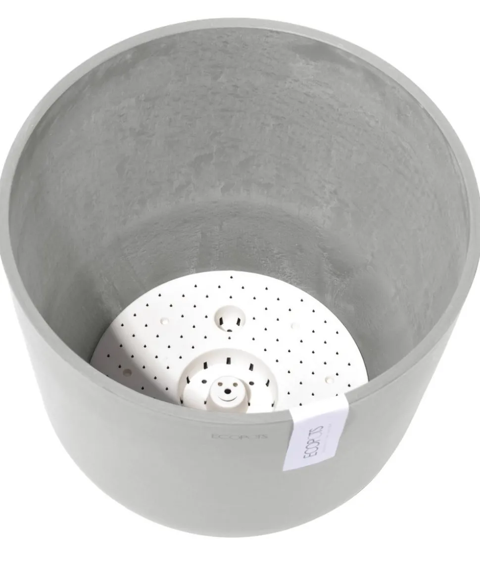 Ecopots Kunststoff-Topf Oslo mit Wassersystem, rund