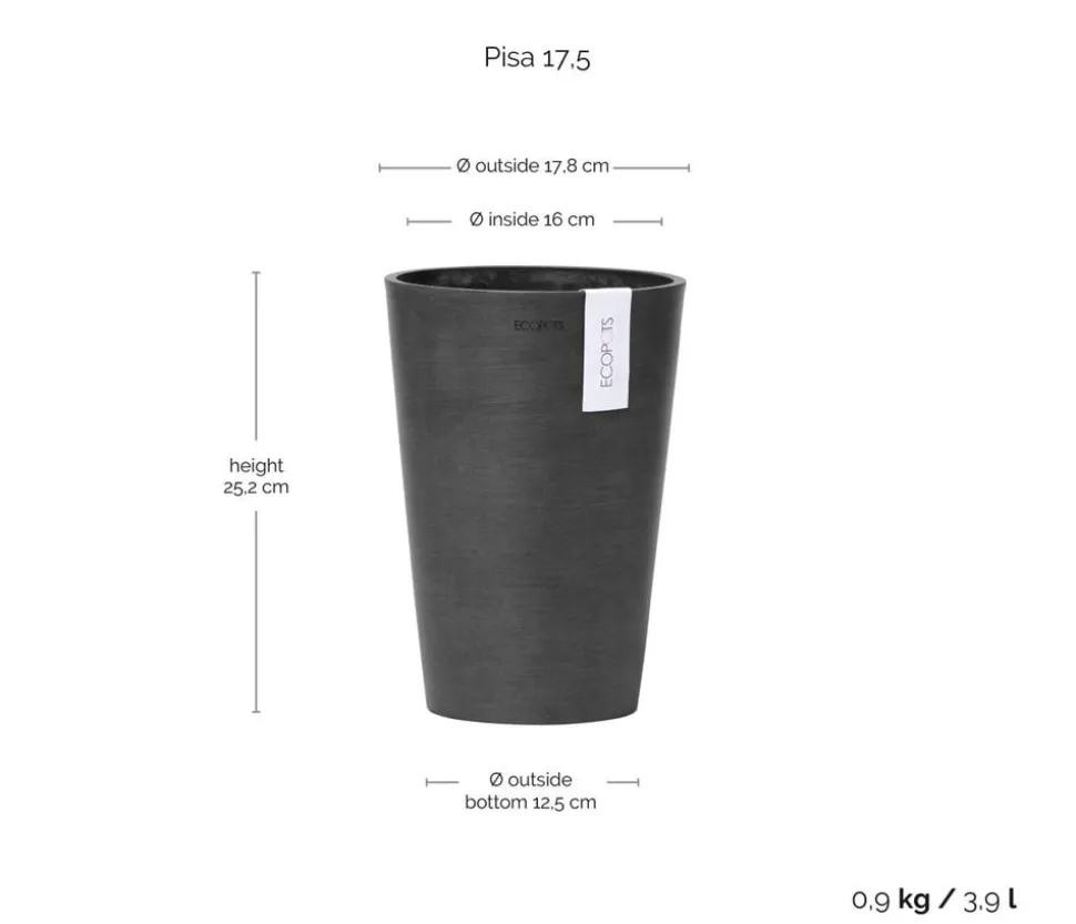 Ecopots Kunststoff-Topf Pisa