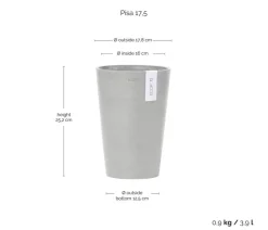 Ecopots Kunststoff-Topf Pisa