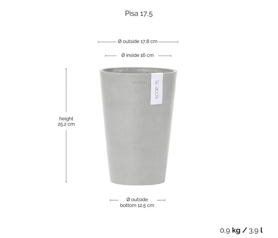 Ecopots Kunststoff-Topf Pisa