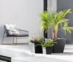 Ecopots Kunststoff-Topf Rotterdam, quadratisch