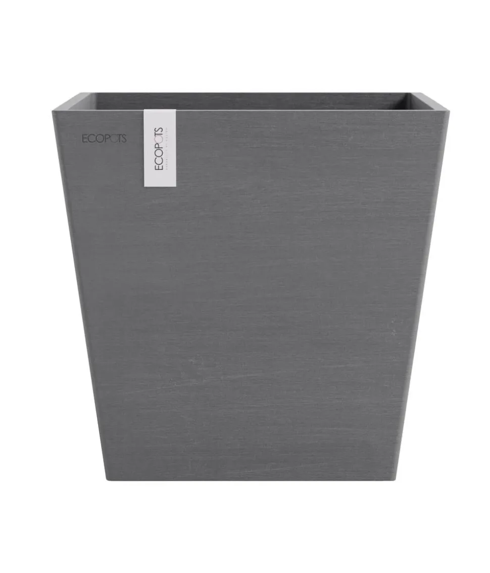 Ecopots Kunststoff-Topf Rotterdam mit Wassersystem, quadratisch