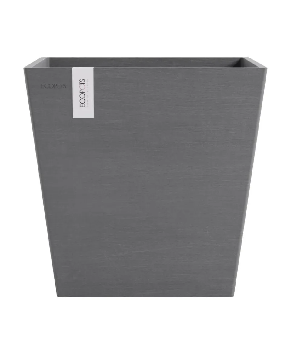 Ecopots Kunststoff-Topf Rotterdam mit Wassersystem, quadratisch