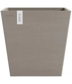 Ecopots Kunststoff-Topf Rotterdam mit Wassersystem, quadratisch