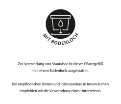 Ecopots Kunststoff-Topf Venice 2, rund