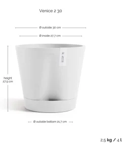 Ecopots Kunststoff-Topf Venice 2, rund