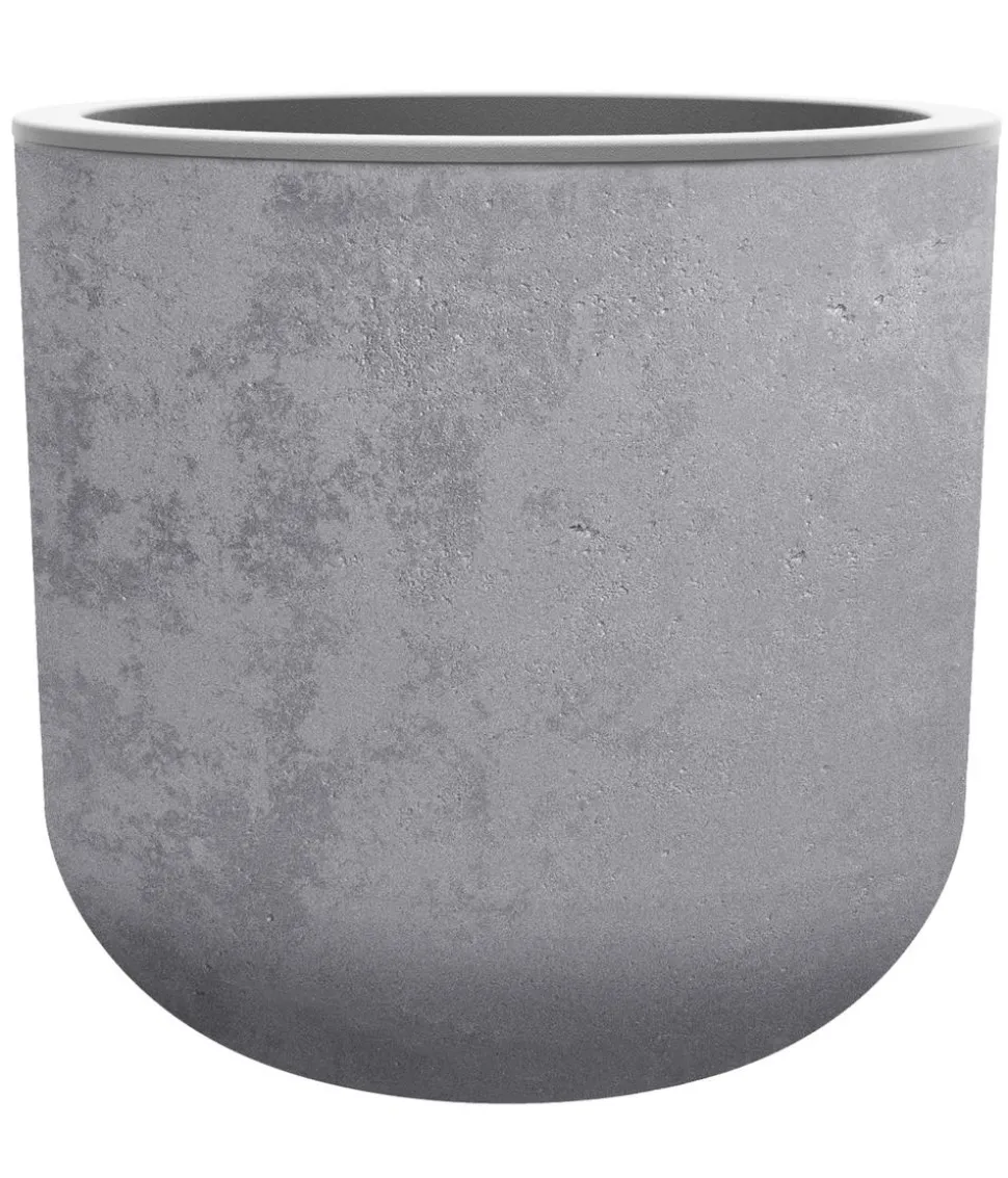 EDA Kunststoff-Topf Basalt Up, rund