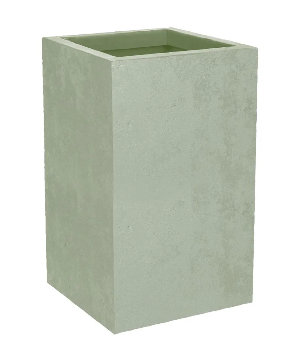 EDA Kunststoff-Topf Basalt Up, quadratisch, ca. B30/H50/T30 cm