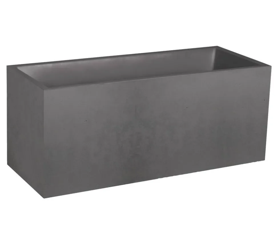 EDA Kunststoff-Kasten Basalt, anthrazit, rechteckig, ca. B99,5/H43,5/T39,5 cm