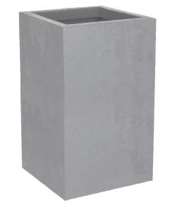 EDA Kunststoff-Topf Basalt Up, quadratisch, ca. B30/H50/T30 cm