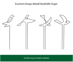 Esschert Design Metall-Rankhilfe Vogel, verschiedene Ausführungen, ca. H37,8 cm