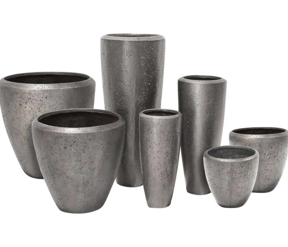 fleur ami Kunststoff-Topf Grace, konisch, silber