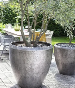 fleur ami Kunststoff-Topf Grace, konisch, silber