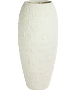 fleur ami Kunststoff-Vase Welcome, bauchig, creme