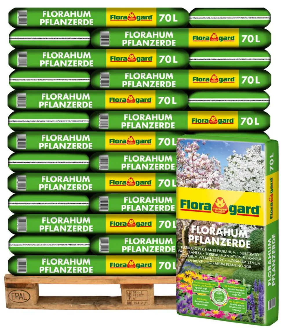 Floragard Florahum Pflanzerde, 36 x 70 l