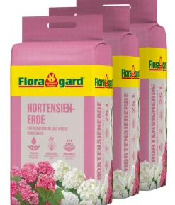 Floragard Hortensienerde, 3 x 25 l