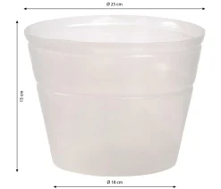 Geda Flexibler Kunststoff-Topfeinsatz, transparent