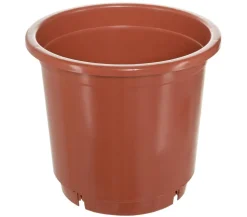 Geli Kunststoff-Containertopf Fiore, rund, terrakotta