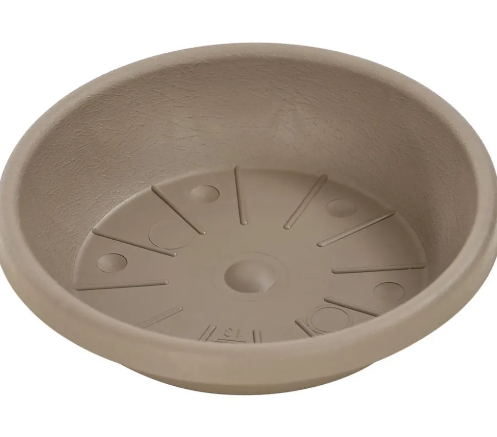 Geli Kunststoff-Untersetzer Cylindro, rund, taupe