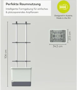 Gusta Garden Chili-Pflanztopf Charly Chili XL, ca. B34,7/H138/T28,1 cm