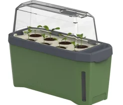 Gusta Garden Kräutertopf Harry Herbs mit Anzuchthaube, ca. B36/H25/T15 cm