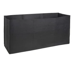 Herstera Filz-Pflanztasche, rechteckig, schwarz, ca. B150 cm