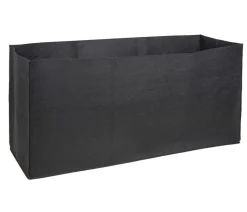 Herstera Filz-Pflanztasche, rechteckig, schwarz, ca. B80 cm
