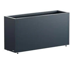 Herstera Metall-Pflanzkasten Cube LED, rechteckig, anthrazit