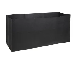 Herstera Filz-Pflanztasche, rechteckig, schwarz, ca. B150 cm