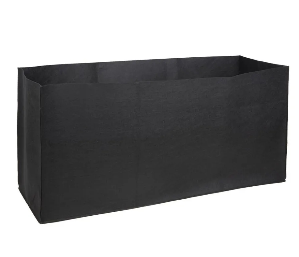 Herstera Filz-Pflanztasche, rechteckig, schwarz, ca. B100 cm