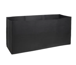 Herstera Filz-Pflanztasche, rechteckig, schwarz, ca. B100 cm