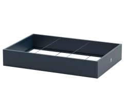 Herstera Metall-Pflanzkasten Cube Edge LED, rechteckig, anthrazit, ca. B150 cm