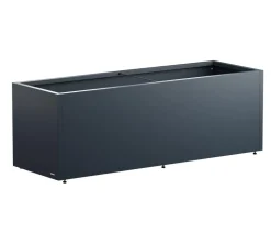 Herstera Metall-Pflanzkasten Cube LED, rechteckig, anthrazit