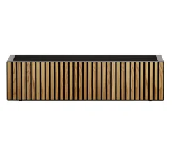 Herstera Metall-Pflanzkasten Deco Planter Xic, rechteckig, schwarz/natur