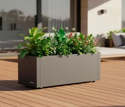 Herstera Metall-Pflanzkasten Cube Balcony, rechteckig, anthrazit