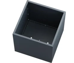 Herstera Metall-Pflanztopf Cube, quadratisch, anthrazit