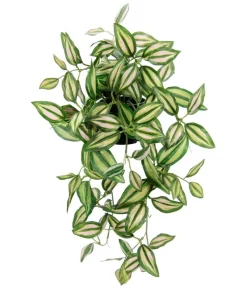 I.GE.A Kunstpflanze Dreimasterblume Tradescantia Zebrina im Kunststoff-Topf, ca. H23 cm