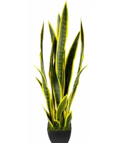 I.GE.A. Kunstpflanze Sansevieria im Kunststoff-Topf, ca. H85 cm