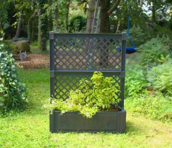 KHW Kunststoff-Pflanzkasten mit Spalier, 100 x 43 x 140 cm
