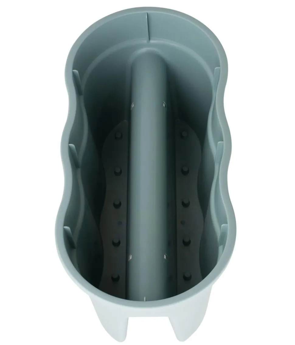 KHW Kunststoff-Geländertopf Flowerclip, ca. B57,5/H27/T27,7 cm, 2er-Set