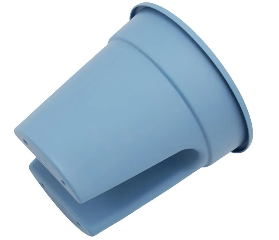 KHW Kunststoff-Geländertopf Flowerclip, rund, ca. Ø27/H27 cm, 3er-Set