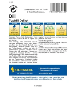 Kiepenkerl Saatgut Dill 'Delikat Topfdill'