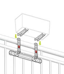 LECHUZA® Balkonkastenhalter-Ergänzung für Balconera 40/50 cm