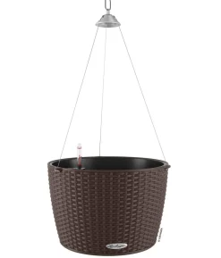 LECHUZA® Kunststoff-Hängeampel Nido Cottage inkl. Pflanzeinsatz, rund, ca. Ø36,3/H24,2 cm