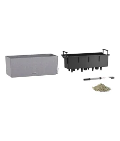 LECHUZA® Kunststoff-Kasten Balconera Stone, rechteckig