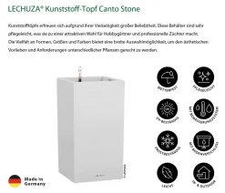 LECHUZA® Kunststoff-Topf Canto Stone, quadratisch