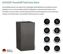 LECHUZA® Kunststoff-Topf Canto Stone, quadratisch