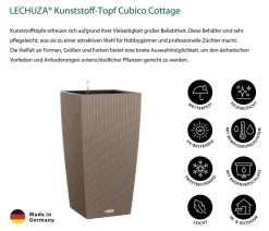 LECHUZA® Kunststoff-Topf Cubico Cottage, konisch