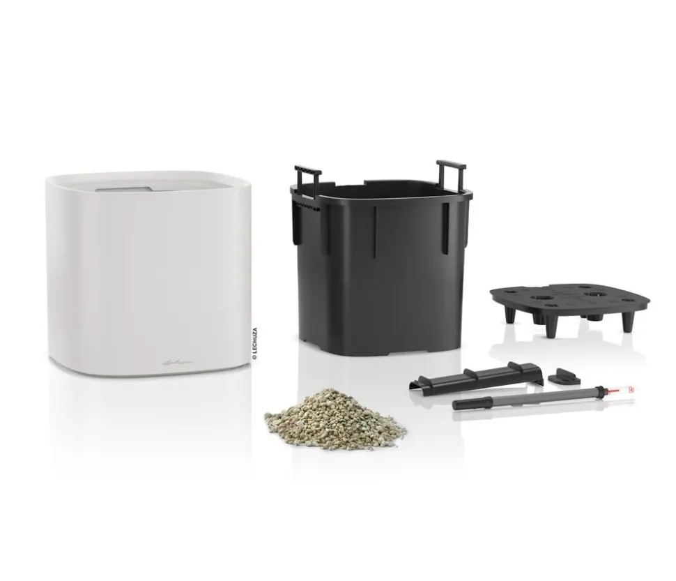 LECHUZA® Kunststoff-Topf PILA Color Planter, quadratisch, ca. B35/H33/T35 cm