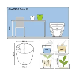 LECHUZA® CLASSICO Color, All-in-One-Set